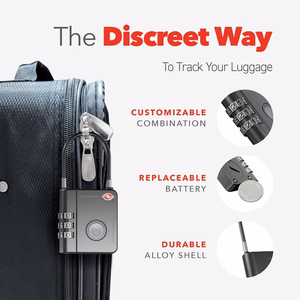 KEYSMART SmartLock; TSA одобренный Find My замок, черный