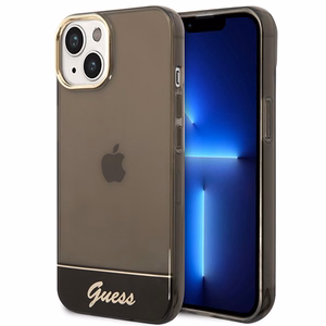 Guess GUHCP14SHGCOK kõva ümbris iPhone 14 6,1" Translucent – must