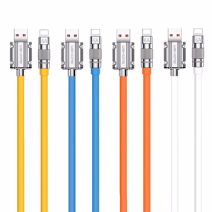 WEKOME WDC-186 Wingle Series USB-A–Lightning laadimis- ja andmekaabel, 1 m, oranž