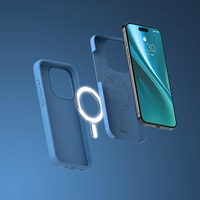 Etteri Silicone Mag ümbris iPhone 12 / 12 Pro 6,1" tumesinine