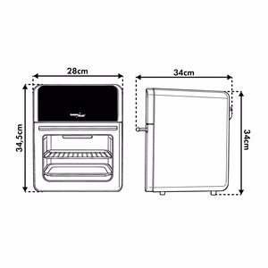 GreenBlue GB950 – kuumaõhufritüür, 10 l, 1800 W, 8 programmi