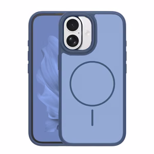 Frame Thin Mag ümbris for iPhone 17 6,3" tumesinine