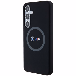 BMW M Silicone Printed Ring MagSafe ümbris jaoks Samsung Galaxy S24+ - must