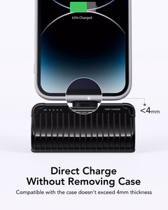 Powerbank Veger PlugOn (W0558P) PD QC3.0 2,4A 20W 5000 mAh with a built-in connector Lightning black