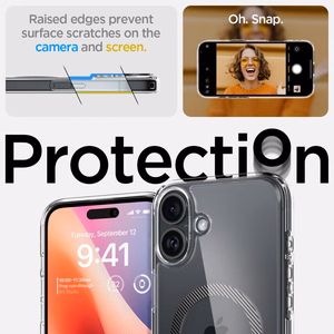 SPIGEN ümbris ULTRA HYBRID MAG compatible with MagSafe jaoks IPHONE 16 carbon fiber