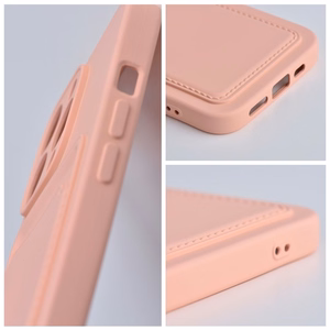 Ümbris jaoks iPhone 15 PRO Card Ümbris roosa