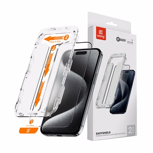Crong EasyShield 2-Pack karastatud ekraanikaitseklaasid seadmele iPhone 15 Pro Max, 2 tk