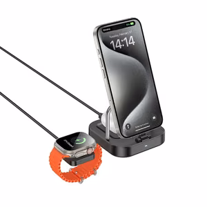 Wireles laadija Hoco 3in1 3A 5W compatible with Apple Watch CQ16A must