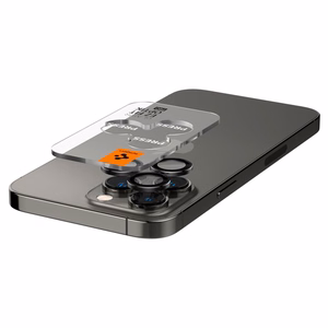 Spigen Glas.tR EZ Fit Optik kaamerakaitse iPhone 14 Pro / Pro Max / 15 Pro / Pro Max / 16 Pro / Pro Max 17 Pro / 17 Pro Max - must 2 tk.