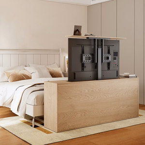 Maclean MC-866T nutikas mootoriga elektriline teleritõstuk, TUYA mobiilirakendus, põrandakinnitus, Alexa, Google Home, 37-80", 60 kg, kapile, VESA (EL pistik)