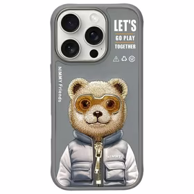 Nimmy Cool&Cute 2.0 Bear Ümbris jaoks iPhone 16 Pro Max - Hall