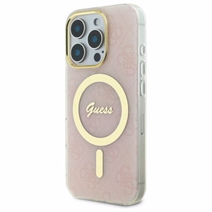 Guess IML 4G MagSafe Ümbris jaoks iPhone 16 Pro Max - roosa