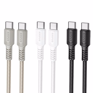 USB cable Borofone BX116 60W USB-C to USB-C 1.0m white