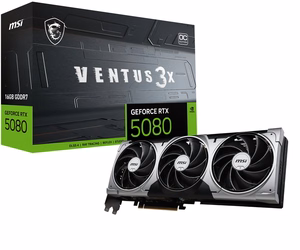 MSI VENTUS GeForce RTX5080 16G 3X OC NVIDIA GeForce RTX 5080 16 GB GDDR7 graafikakaart