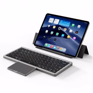 Dux Ducis Ok Series juhtmevaba Bluetooth klaviatuur puuteplaadiga must