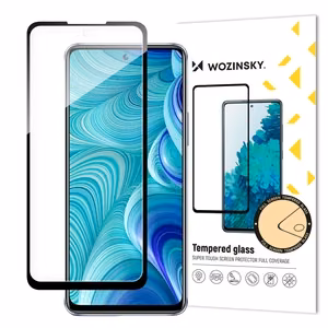 Wozinsky Full Glue raamiga karastatud täisekraaniklaas Infinix Hot 11S NFC-le, must (sobib ümbrisega)