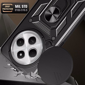 Tech-Protect CamShield Pro Ümbris jaoks Xiaomi Redmi 14C / Poco C75 - must