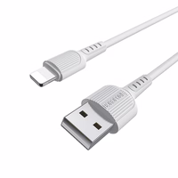 Borofone Kaabel BX16 Easy - USB to Lightning - 2A 1 metre valge