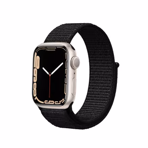 Crong Nylon Reflex Sport rihm Apple Watch 44 / 45 / 46 / 49 mm kellale, must