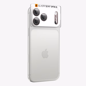 Spigen Optik Pro XL GLAS.TR EZ FIT karastatud klaas mudelile iPhone 18 Pro Max, tumeda kirsipunase värviga