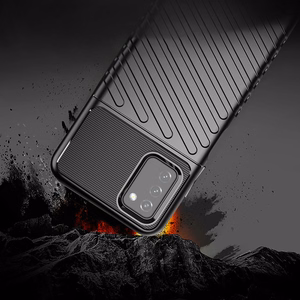 Thunder Case Paindlik ja vastupidav TPU ümbris Samsung Galaxy A03s musta