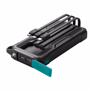 Akupank Joyroom JR-L016 must 10000mAh (PD / QC3.0) + integreeritud 3in1 kaabel