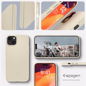 Spigen Thin Fit iPhone 15 Plus Ümbris - Beige