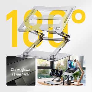 Wozinsky WRS-CPY75DSS Aluminum Laptop and Tablet Alus + Free Smartphone Alus - hõbedane