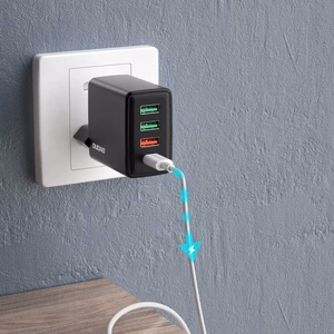 Laadija Dudao A5H must 20W (1xPD / 3xQC3.0)