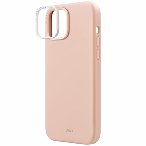 Uniq Lino Hue Magclick Charging ümbris jaoks iPhone 15 - roosa