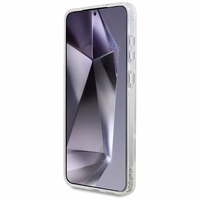 Karl Lagerfeld Button Choupette Head Printed Logo MagSafe Ümbris jaoks Samsung Galaxy S25 Edge - Valge