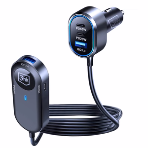 3mk Double autolaadija, 135 W, PD/QC/PPS, USB 2A4C, must/hall