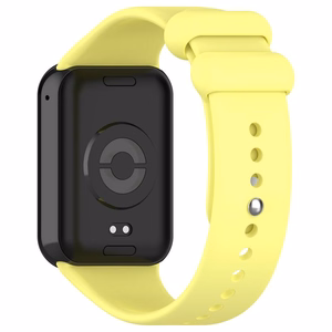 СИЛИКОНОВЫЙ РЕМЕШОК MI BAND 8 PRO/M8 PRO (6). ЖЕЛТЫЙ
