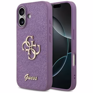 Guess Fixed Glitter Big 4G ümbris jaoks iPhone 17 - lilla