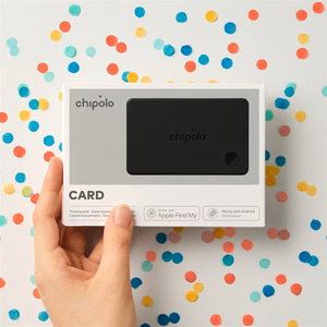 Chipolo CARD — тонкий беспроводной Bluetooth-трекер с функцией подзарядки для iOS и Android, цвет «Charcoal»