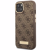 Guess GUHMP14MU4GPRW iPhone 14 Plus 6.7 "brown / brown hard ümbris 4G Logo Plate MagSafe