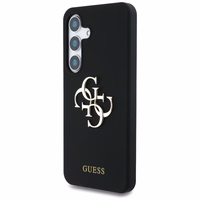 Guess Silicone Big 4G Logo Bottom Script ümbris jaoks Samsung Galaxy S25 - must