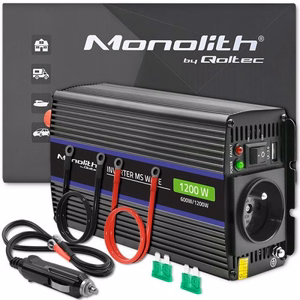 Qoltec Monolith toiteadapter / inverter Auto/siseruumidesse 600 W must