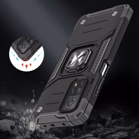 Wozinsky Ring Armor Case Kickstand Tough Rugged Cover for Samsung Galaxy A72 4G roosa