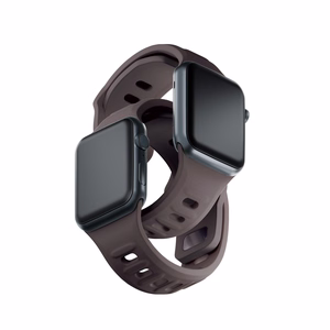 3mk silikoonrihm Apple Watchile, 42/44/45/46/49 mm, Taupe, suur suurus