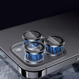 Tempered glass Tel Protect 3D Lens on camera for Iphone 15 Pro/15 Pro Max transparent (lens 3 pieces)