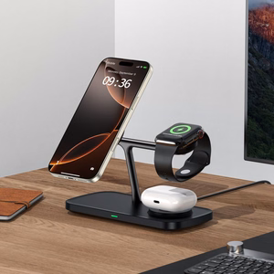 Tech-Protect QI15W-A45 3in1 Wireless Laadija koos MagSafe jaoks Apple Devices - must