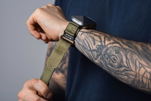 Strap to Apple Watch Forcell F-Design FA05 nylon hook-and-loop 38 / 40 / 41 mm green