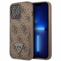 Guess 4G Triangle Logo Cardslot Ümbris jaoks iPhone 13 Pro / 13 - Brown