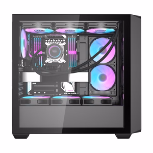Darkflash DS900WD computer ümbris (must) + 4 fans