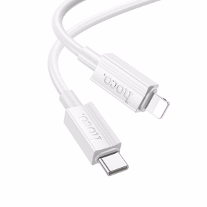 Кабель USB C to Lightning Hoco PD 27W 1 м X107 белый