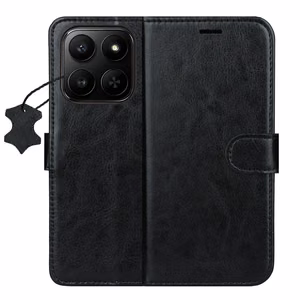 Smart Luxe leather case for Honor 400 Smart / X7d 4G / X7d 5G black
