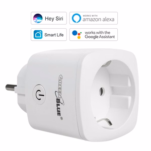 GreenBlue WiFi kaugjuhtimisega pistikupesa Android/iOS/Alexa/Google Home energiatarbimine taimer maks. 3680W tüüp F GB720 F