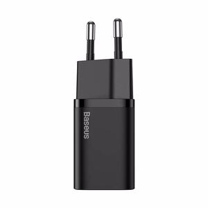 Baseus Super Si 20W USB-C laadija + USB-C – Lightning kaabel 1 m, must