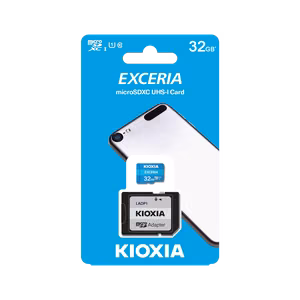 Карта памяти Kioxia microSD 32 ГБ UHS-I U1 с адаптером